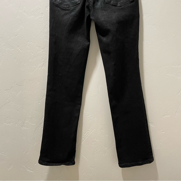 Good American Women's 0/25 Good Legs Straight Jean Black Coated GST001STNA - Picture 8 of 13